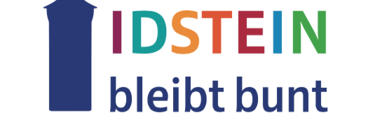 Grafik mit dem Hexenturm und dem Namen Idstein bleibt bunt