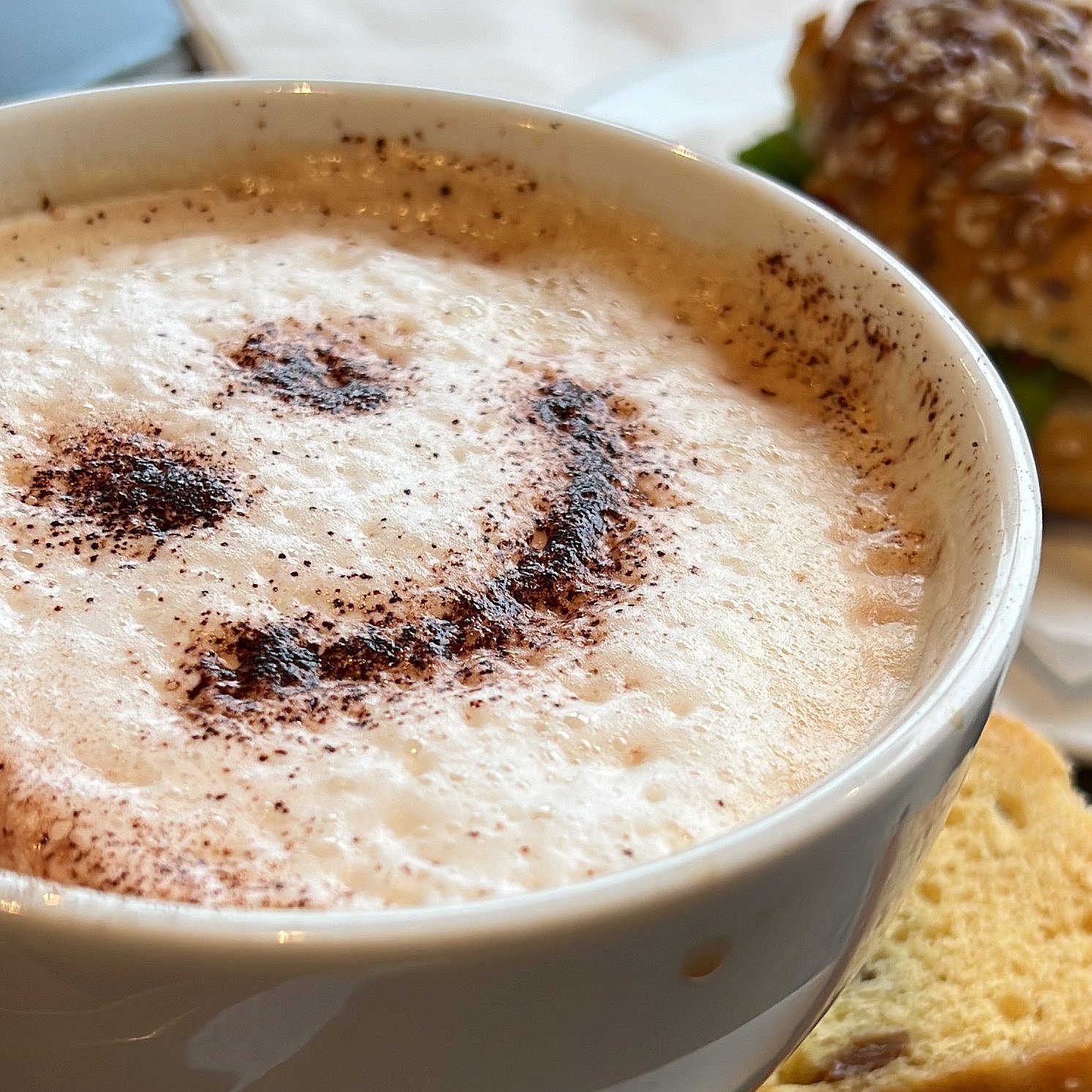 Kaffeetasse mit Schaumsmiley