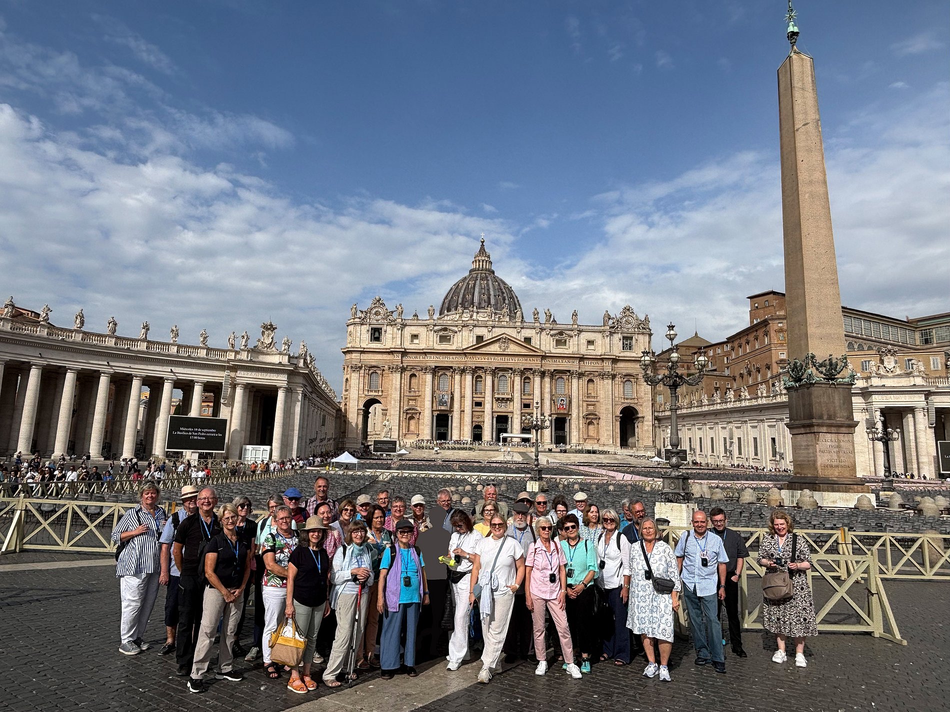 Gruppenfoto der Mitreisenden