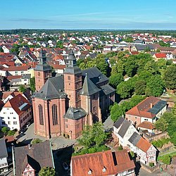 Luftbild der Stadt Walldürn