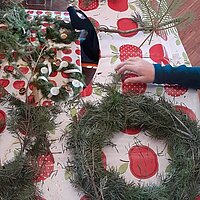 Adventskranzbasteln in Engenhahn