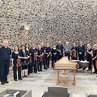 Mitglieder des Ensembles Barock24 mit ihren historischen Instrumenten.