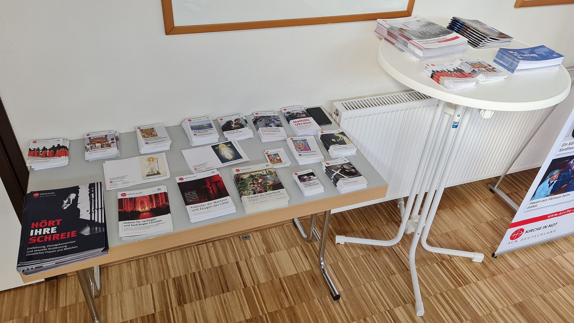 Informationsmaterial über die Ausstellung