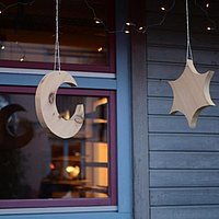 Geschmücktes Adventsfenster