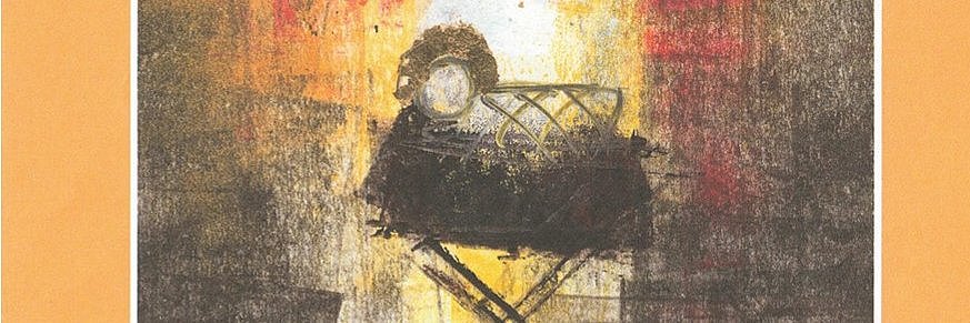 Umschlagseite des Pfarrbriefes mit einer Zeichnung von Jesus in der Krippe