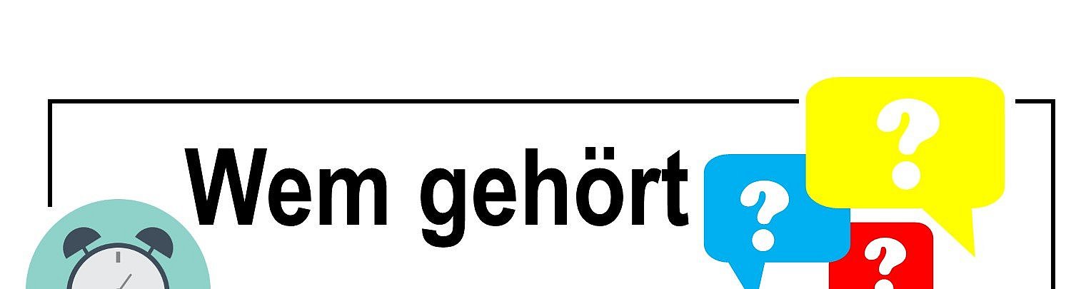 Wem gehört deine Zeit als Plakat