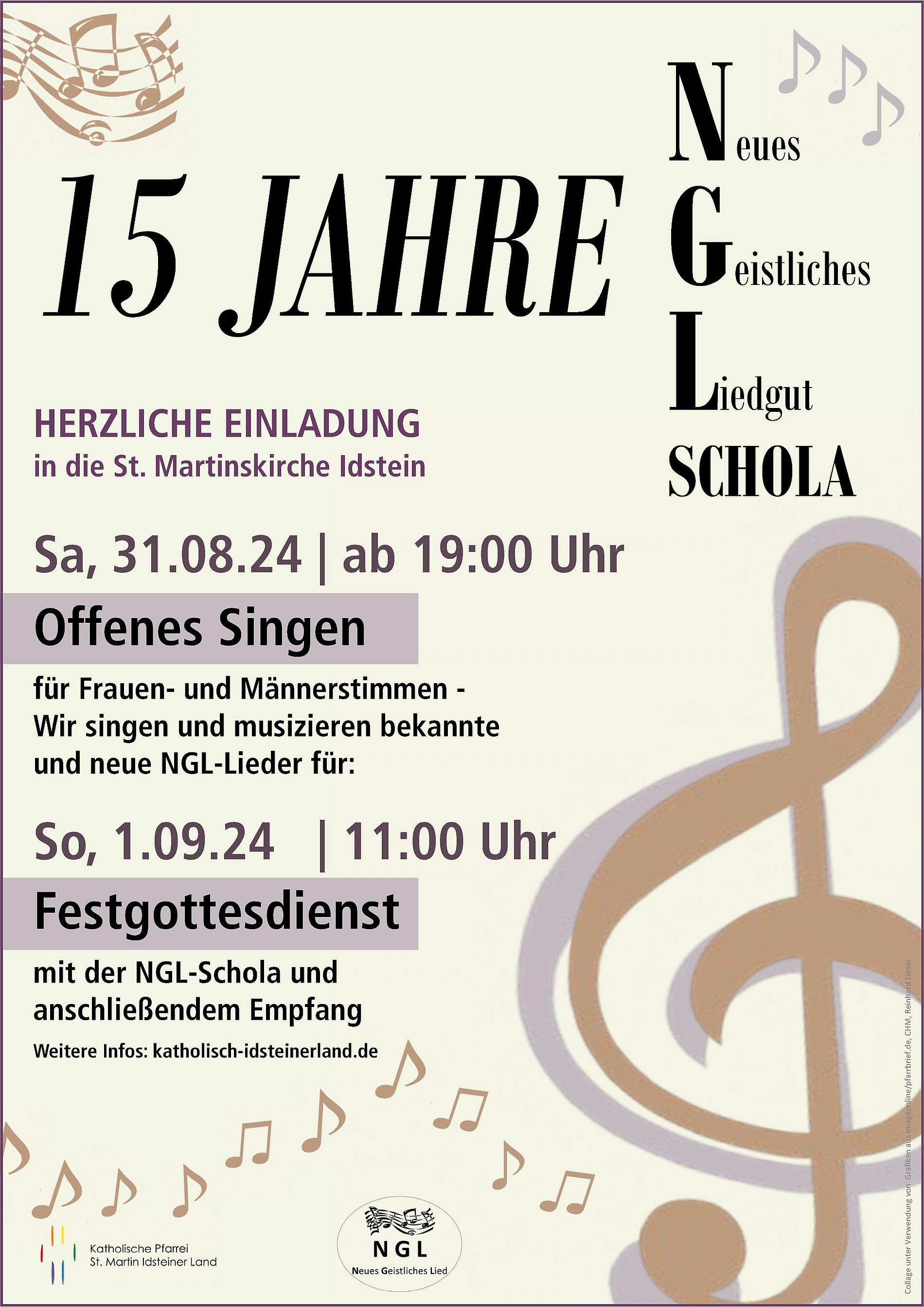 Plakat der Veranstaltungen