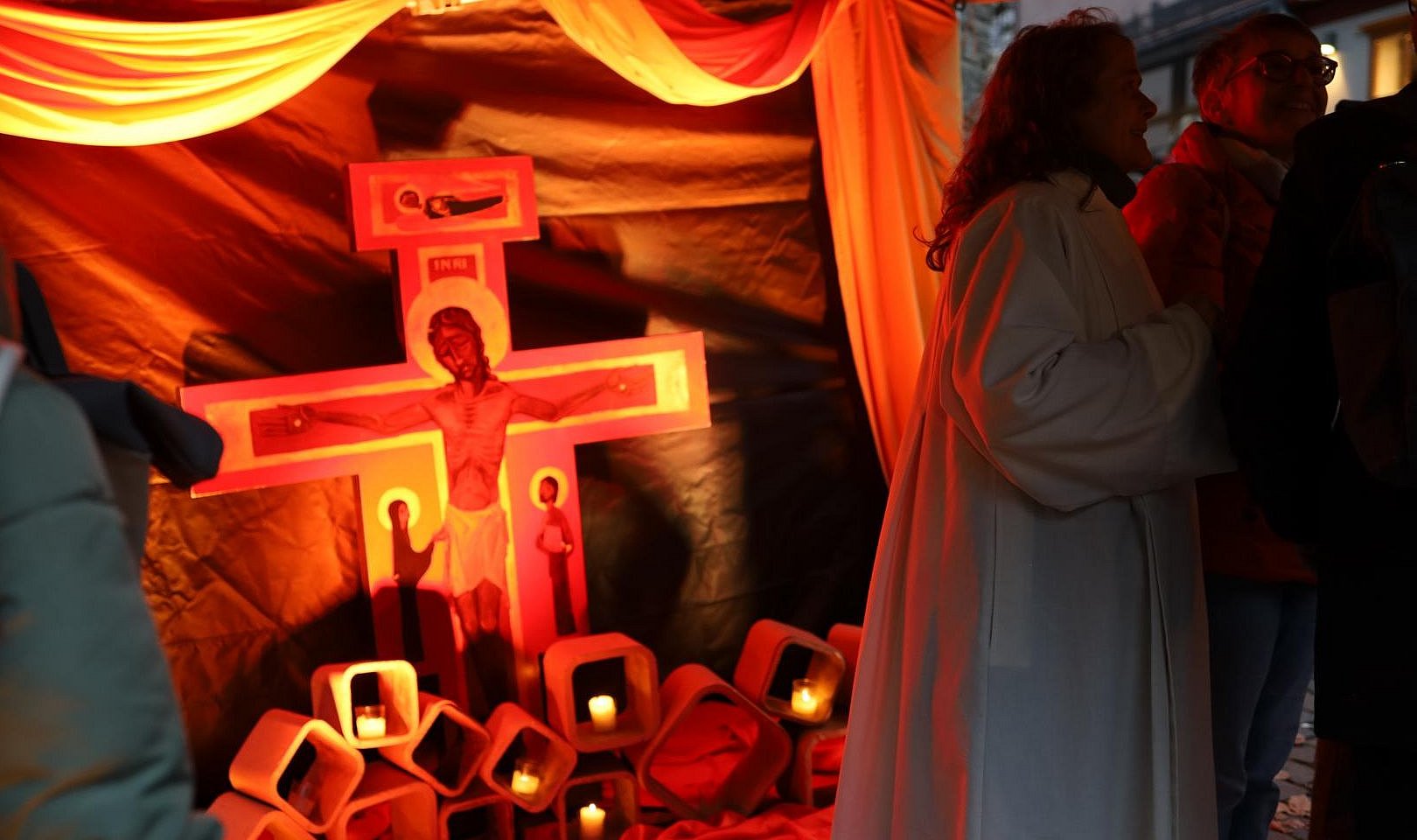 Dekoration im Segenszelt