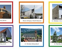 alle sechs Kirchorte der Pfarrei